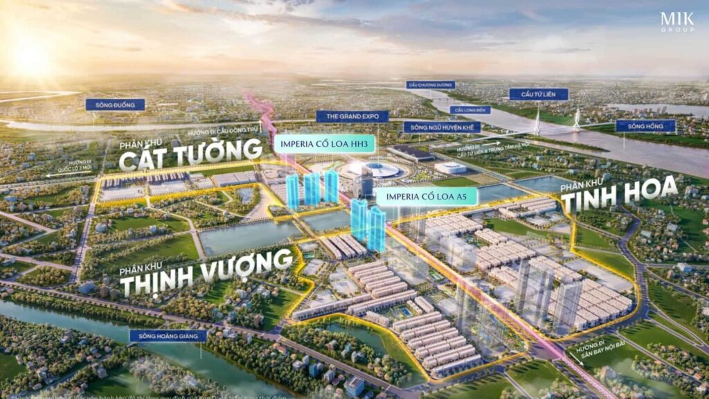 Imperia Signature Cổ Loa nằm ở tọa độ vàng khu vực Đông Anh.